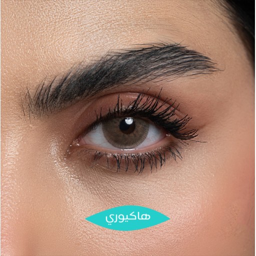 عدسات تركواز التجميلية ميوس عسلي غامق مكبر للعين – هاكيوري Turquaz Cosmetic Contact Lenses – Myos Dark Hazel (Enlarging) – Hakury