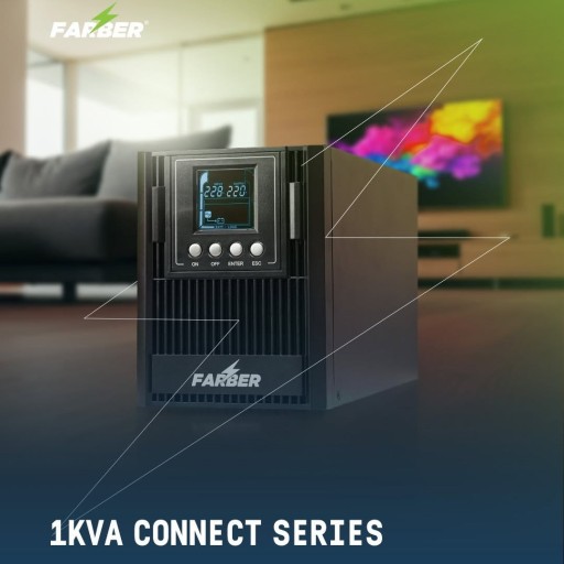 مزود طاقة احترافي Farber Online UPS 1KVA Connect Series Farber Online UPS 1KVA Connect Series