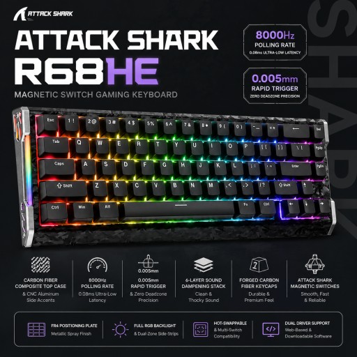 attackshark Attackshark Attack Shark R68he