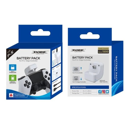 دوب DOBE PS5 Dual Controller Charging Dock tp5-3503 5W
