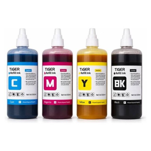 canon Canon Tiger Cmyk Ink Refill 500ml X4 For Canon gi-490 500 ml