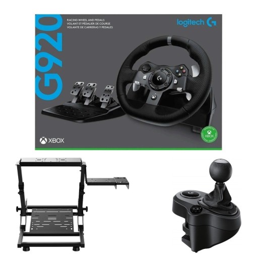 لوجيتك Logitech G920 Driving Force Racing Wheel Bundle With Shifter And Racing Stand