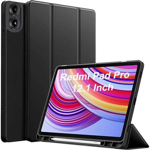 جراب ذكي ثلاثي الطي مع حامل قلم لـ Redmi Pad Pro Redmi Pad Pro Smart Tri-Fold Case with Pen Holder