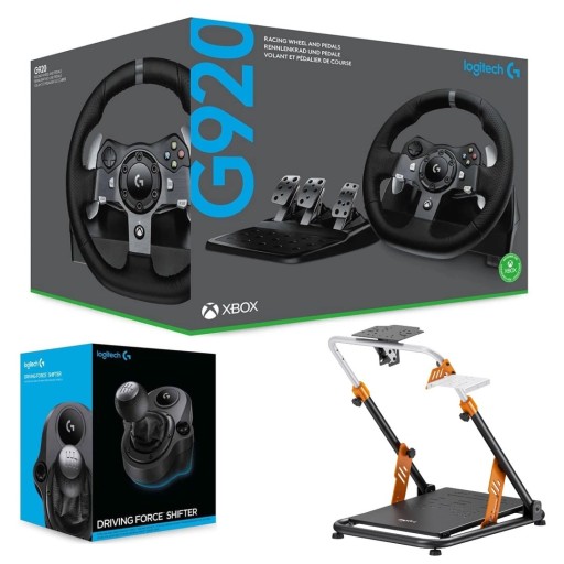 باندل لوجيتك G920 مع ناقل الحركة وحامل السباق PXN Logitech G920 Racing Bundle with Shifter & PXN Racing Stand