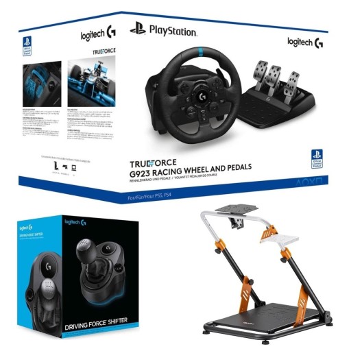 لوجيتك Logitech G923 Pro Racing Bundle With Stand And Shifter