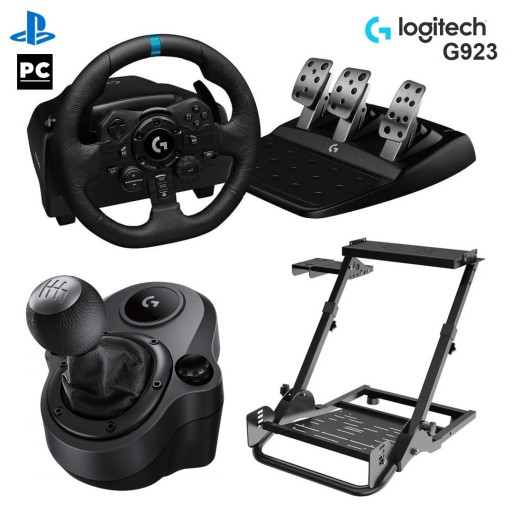 لوجيتك Logitech G923 Complete Racing Bundle With Stand And Shifter