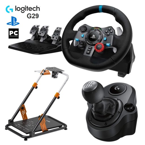 لوجيتك Logitech G29 Racing Bundle With Shifter And Pxn Racing Stand