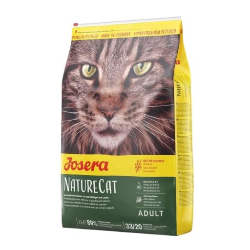 طعام جاف متكامل للقطط البالغة بالدواجن والسلمون JOSERA NatureCat Adult Dry Cat Food with Poultry and Salmon