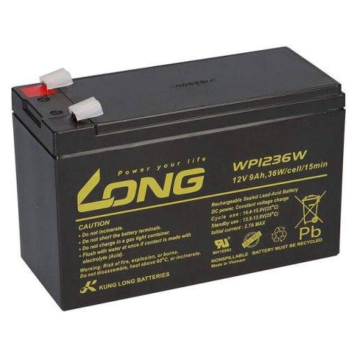 بطارية Long Lead-Acid 12V 9Ah لأجهزة UPS Long Lead-Acid Battery 12V/9Ah (2.70kg)
