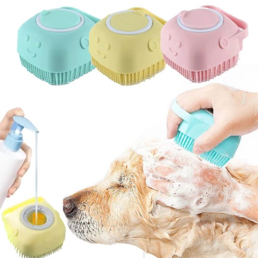 فرشاة موزع شامبو Massage Brush Shampoo Dispenser