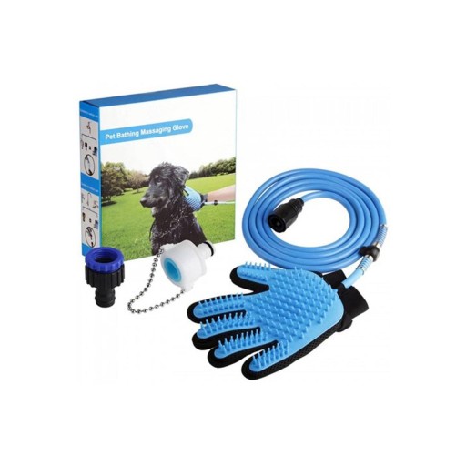 قفازات تدليك استحمام الحيوانات الأليفة Pet Bathing Massaging Gloves