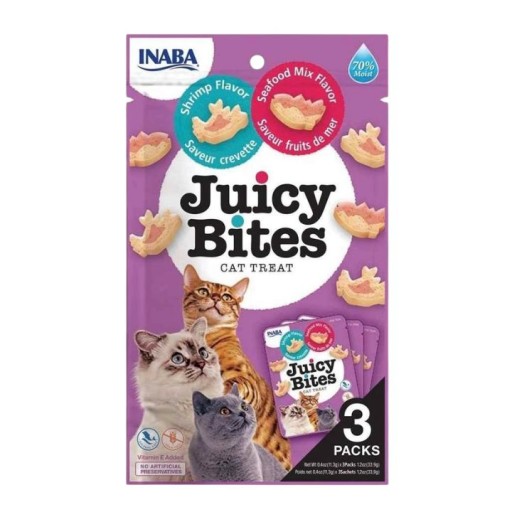 مكافآت قطط بالتونة والدجاج Juicy Bites Tuna & Chicken