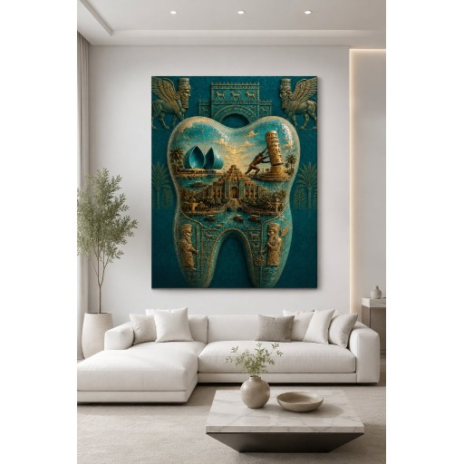 لوحة السن البغدادي canvas