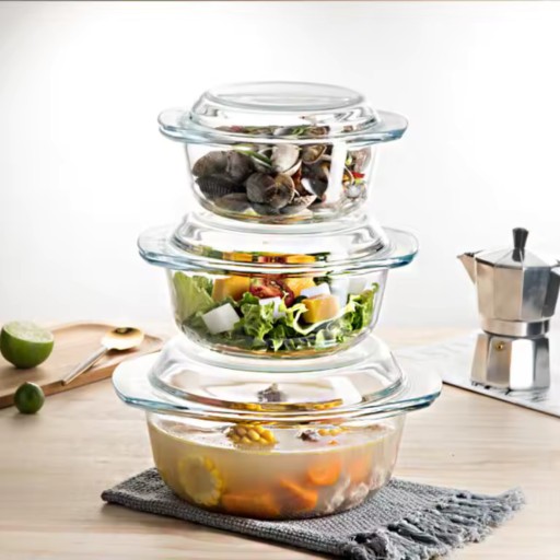 سيت بايركس حراري دائري 6 قطع من ماركة بوركام Borcam 159021 Pyrex Mold Set