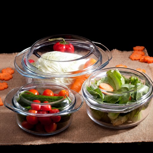 سيت بايركس حراري دائري 6 قطع من ماركة بوركام Borcam 159021 Pyrex Mold Set