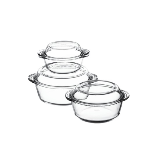 سيت بايركس حراري دائري 6 قطع من ماركة بوركام Borcam 159021 Pyrex Mold Set