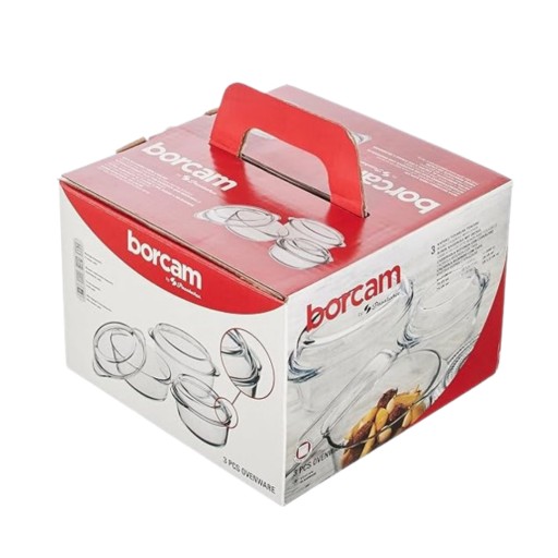 سيت بايركس حراري دائري 6 قطع من ماركة بوركام Borcam 159021 Pyrex Mold Set