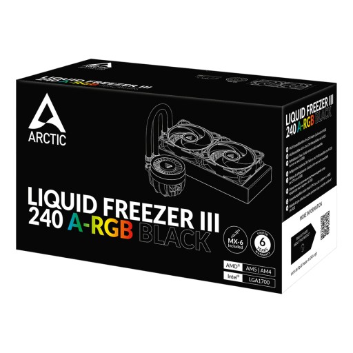 مبرد المعالج المائي ARCTIC Liquid Freezer III 240 A-RGB مبرد المعالج المائي ARCTIC Liquid Freezer III 240 A-RGB