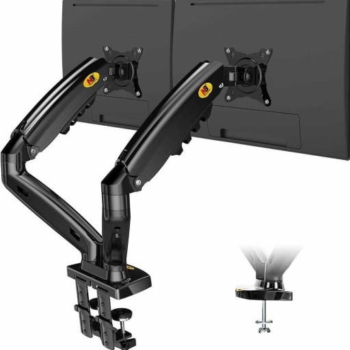 ستاند شاشة NB North Bayou F160 17"- 27" Gas Strut Flexi Dual Monitor Arm Screen Desktop Monitor Stand Holder Load 2-9kg