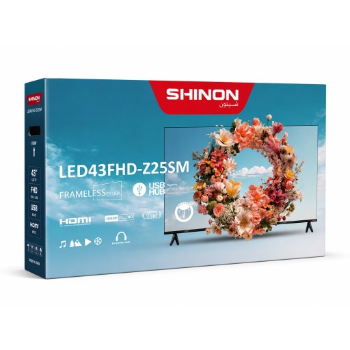 شاشة شينون قياس 43 سمارت FRAMELESS SHINON 43" Smart Frameless TV