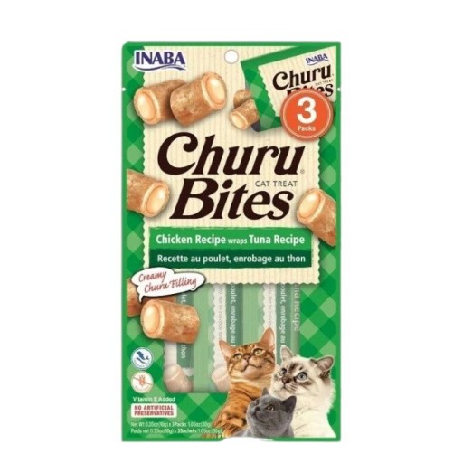 هورو بايتس بالدجاج والتونة للقطط Churu Bites Chicken with Tuna for Cats