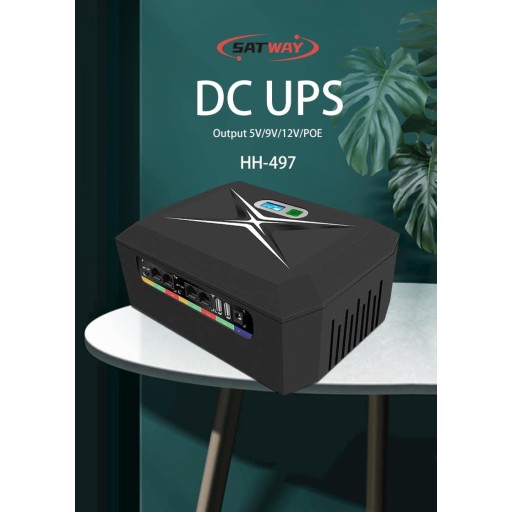 جهاز يو بي إس (خازن طاقة) للكامرات Satway DC UPS (Uninterruptible Power Supply