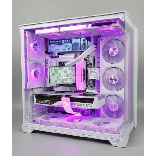 تجميعة ألعاب احترافية RTX 5070 Ti البيضاء RTX 5070 Ti White Gaming PC