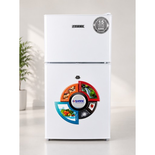 ثلاجة شارك ٦ قدم بابين مكتبية SHARK 6FT Double Door Refrigerator