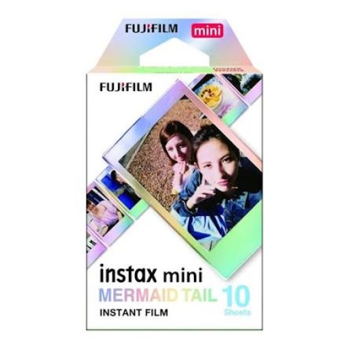 فيلم إنستاكس ميني "ميرميد تيل" (١٠ أوراق) Fujifilm Instax Mini Instant Film "Mermaid Tail Edition" (1 x 10 Sheets)