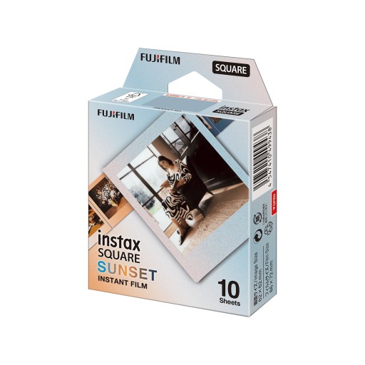 فيلم إنستاكس سكوير "سانسيت" - ١٠ أوراق Fujifilm Instax Square Instant Film "Sunset Edition" (1 x 10 Sheets)