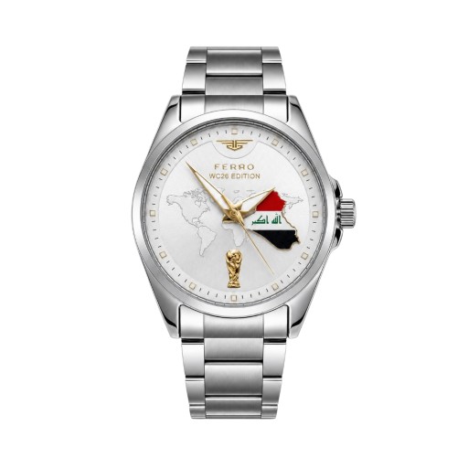 ساعة فيرو رجالية نسخة منتخب العراق كأس العالم (عدد محدود) Men's ferro iraq wc26 (limited edition watch)