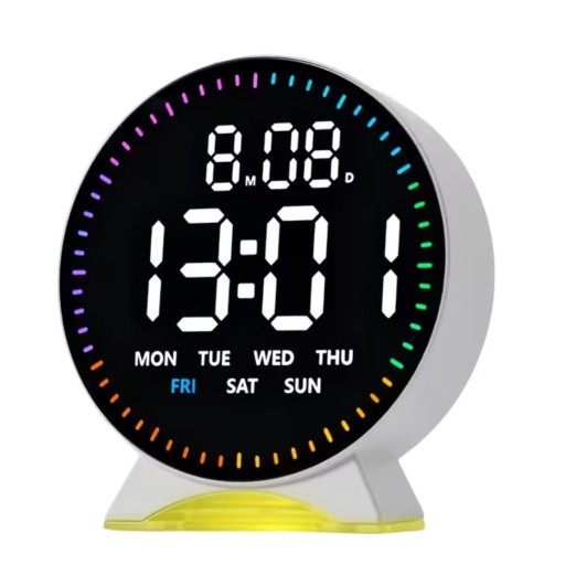ساعة رقمية ذكية RGB متعددة الوظائف RGB Smart Digital Alarm Clock