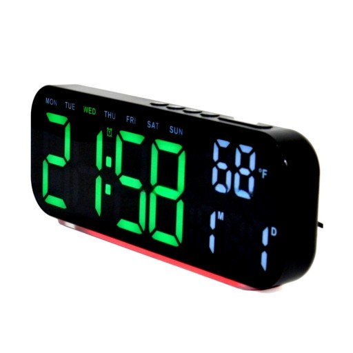 ساعة حائط رقمية LED ذكية 4 في 1 4-in-1 LED Digital Wall Clock