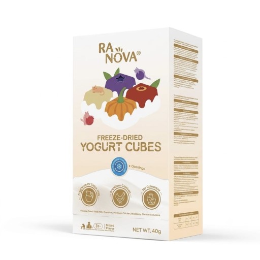 مكعبات الزبادي المجففة بالتجميد من رانوفا RANOVA Freeze-Dried Yogurt Cube