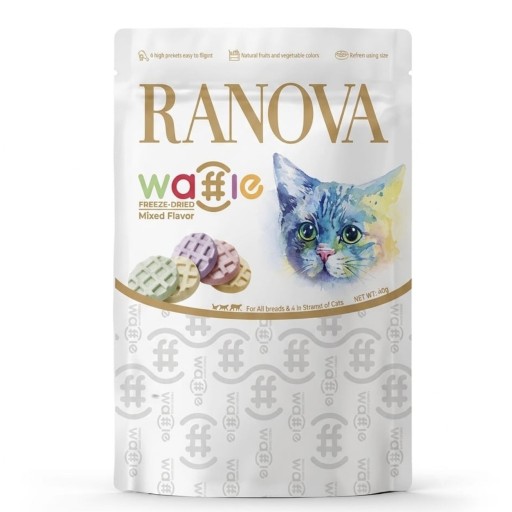 مكافآت رانوفا المجففة بالتجميد للقطط Ranova freeze-dried treats for cats