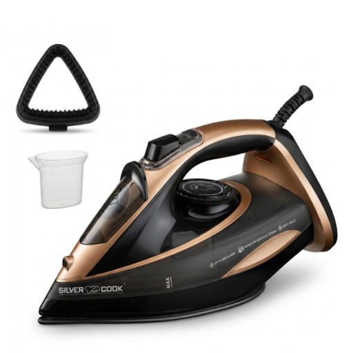 مكوى بخاري احترافي مع قاعدة فرشاة بقدرة 2000 واط STEAM IRON