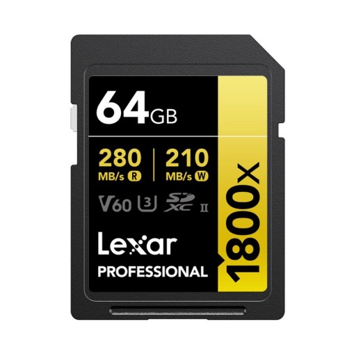 ليكسار Lexar Professional 1800x Sdxc uhs-ii 64GB
