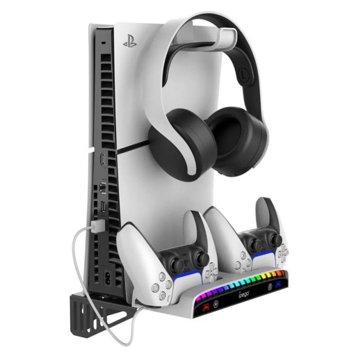 Ipega Ipega Wall Mount Kit With Dual Controller Charger Rgb For PS5