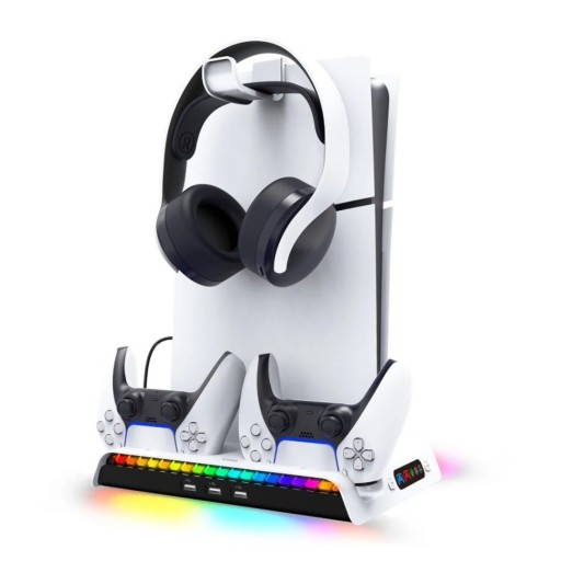 Ipega Ipega Rgb Vertical Stand With Cooling Charging Dock For PS5 Slim PS5 Pro