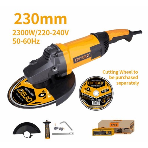صاروخ جلخ 230 مم بمقبض دوار 230mm Angle Grinder with Rotating Handle