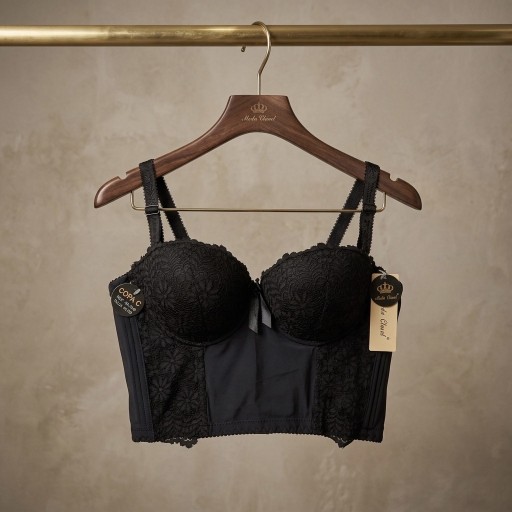حمالة صدر سفنج وعظم زبدة ليكرا طويل دعم كامل Moda Clavel Padded Underwire Lycra Longline Bra - Butter Smooth Back Support