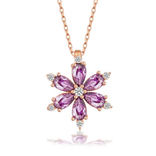 قلادة لوتس الأرجوان Purple Petals Pendant