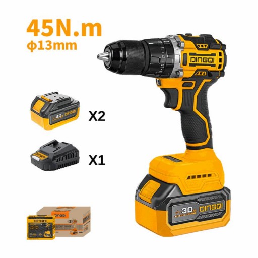 دريل شحن 21 فولت 13 مم 21V Cordless Impact Drill 13mm