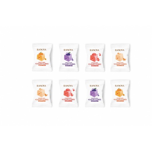 مكعبات الزبادي(بقلاوة) رينوفا المجففه بالتجميد Renova freeze-dried yogurt cubes (baklava)