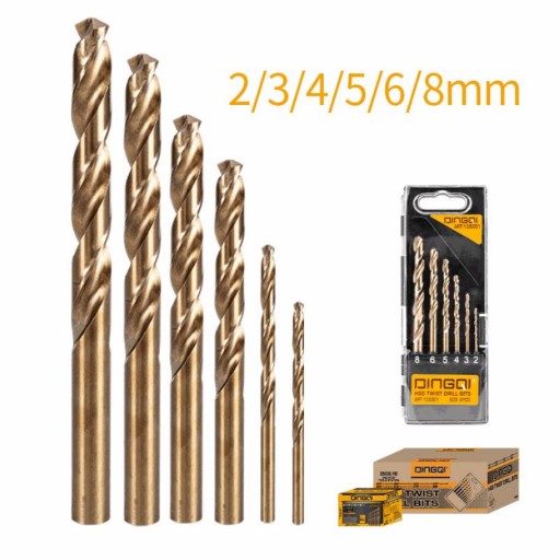 طقم ريش حفر M2 عدد 6 قطع 6PCS M2 Drill Bit Set