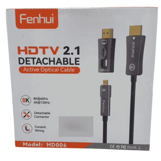 فينغهوي Fenghui Hdmi 2 1 Active Optical Fiber Cable 15m
