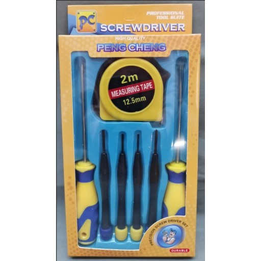 مجموعة أدوات قياس ومفكات G-822 G-822 Screwdriver & Measuring Tape Tool Set