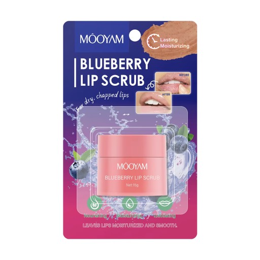 مقشر الشفاه بالتوت الأزرق BLUEBERRY LIP SCRUB