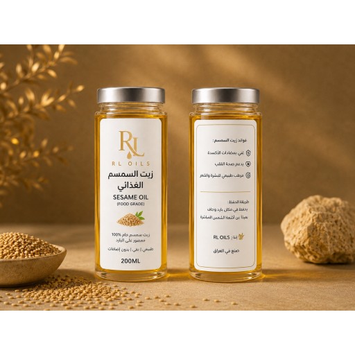 زيت السمسم الخام الغذائي من RL OILS Raw Edible Sesame Oil by RL OILS