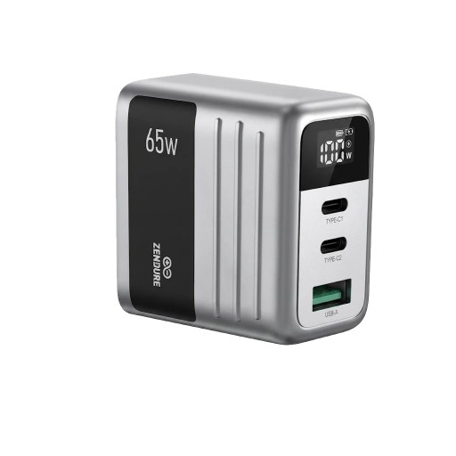 زندور شاحن جداري سريع SuperMini Hybrid - بقدرة 65 واط بتقنية GaN ZENDURE 65W WALL CHARGER